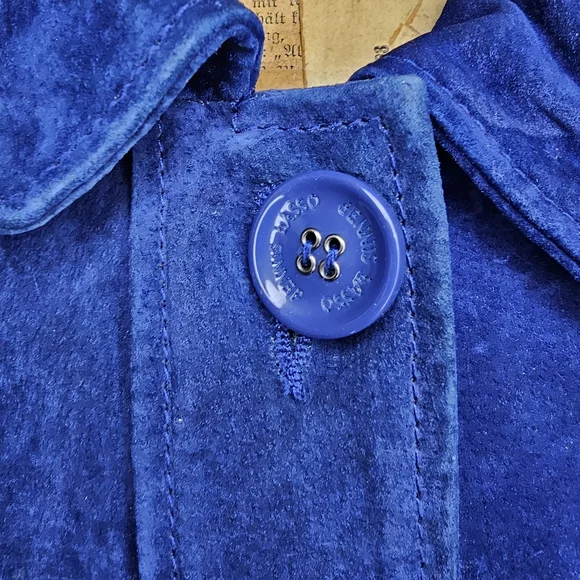 Dennis Basso Navy Blue Teddy Jacket - Picture 7 of 12